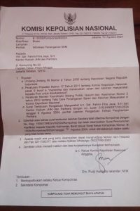 Surat Kompolnas RI