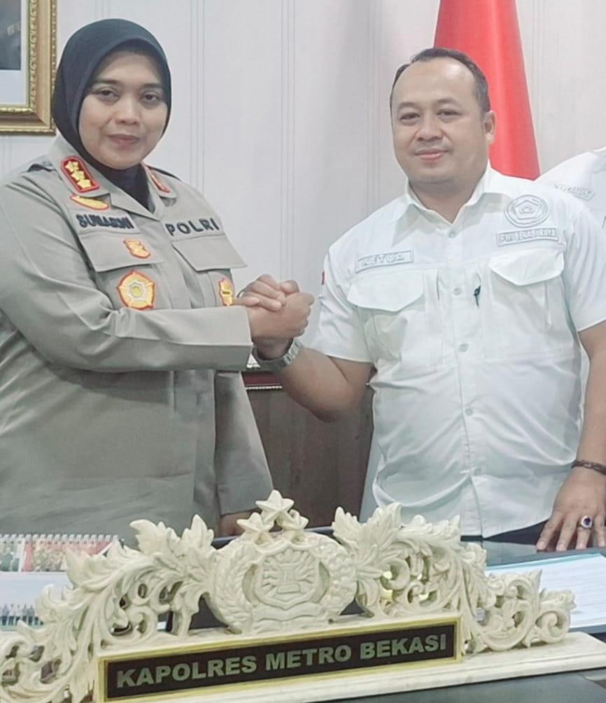 PWI Bekasi Raya Audiensi dengan Kapolres Metro Bekasi, Perkuat Sinergitas Pers dan Polri