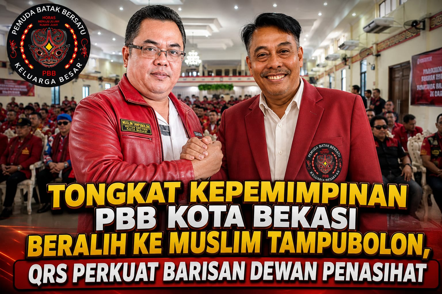 Tongkat Kepemimpinan PBB Kota Bekasi Beralih ke Muslim Tampubolon, QRS Perkuat Barisan Dewan Penasihat