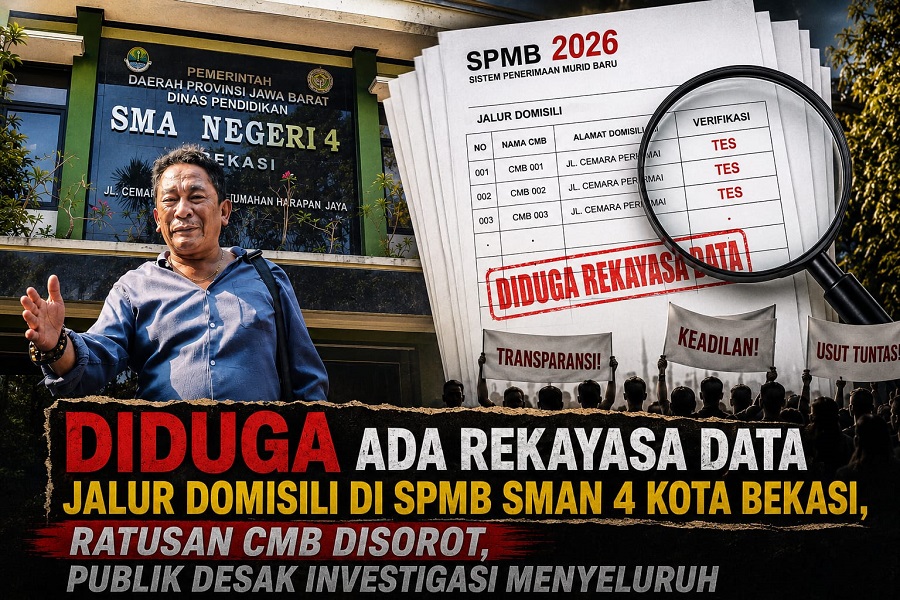 Diduga Ada Rekayasa Data Jalur Domisili di SPMB SMAN 4 Kota Bekasi, Ratusan CMB Disorot, Publik Desak Investigasi Menyeluruh