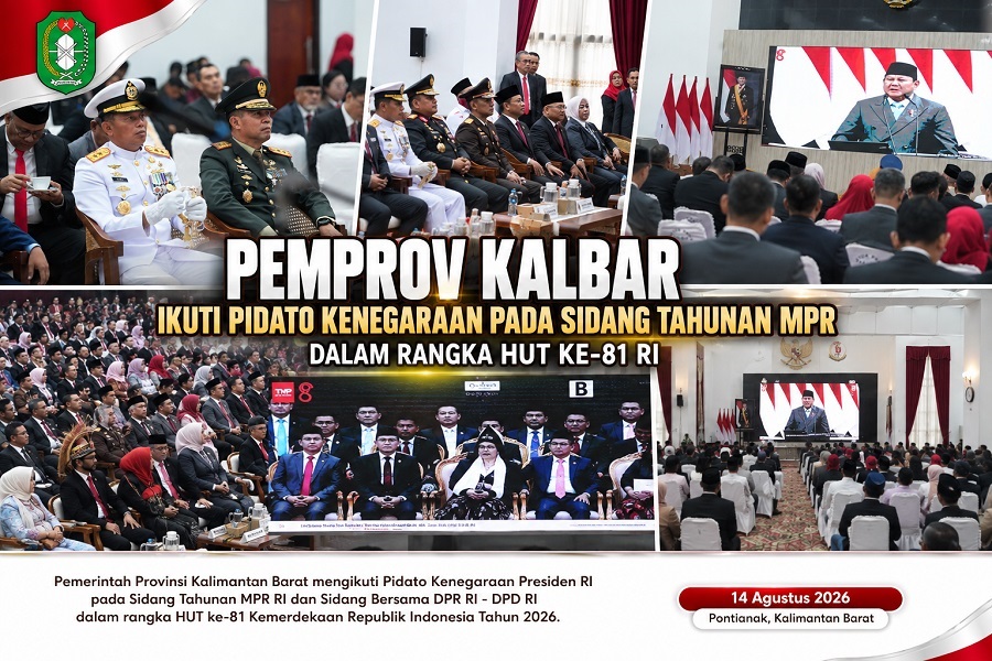 Pemprov Kalbar Ikuti Sidang Tahunan MPR, Perkuat Sinergi Pusat dan Daerah untuk Akselerasi Pembangunan